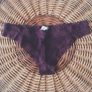 Aerie Deep Purple Cheeky Panties - Size Small